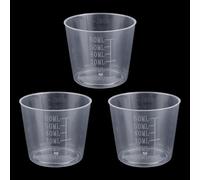 3pcs Rice Measuring Cups, 60ml Transparent Plastic Small Laundry Graduated Cup for Rice Cooker Replacement for Measuring Dry and Liquid Ingredients Kitchen Gadgets Tool