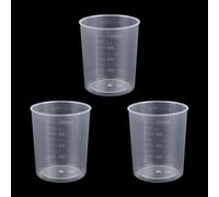 3pcs Rice Measuring Cups for Cooker, 100ml Transparent Plastic Laundry Cup for Kitchen Dry and Liquid Ingredients Measuring Rice Cooker Measure Tools Kitchen Accessories