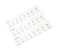 3pcs Ring Measuring Ruler for Engagement Rings and Gemstone Shapes | Acrylic Guide Card, Etched Scale Lines and Templates, for Home Checks and Jewellery Appraisal Desk