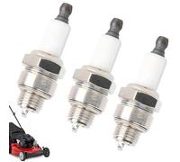 3PCS RJ19Lm Spark Plug, 4-Stroke Lawn Mower Spark Plugs Brush Cutter for Champion Rj19Lm BR2LM GL2RC L7T Replacement for Lawn Mowers Chainsaws Marine Generators Garden Tools