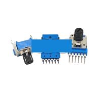 3PCS RK12 Dual Channel Vertical Single Row 6-pin B100K B104 Axis Length 8MM Amplifier Sound Volume Potentiometer