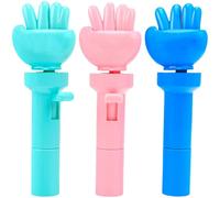 3Pcs Rock Paper Scissors Toy Safe and Fun Handheld Rock Paper Scissors Game Entertainment Interactive Toy Finger Guessing Game for Home Party, Random Color