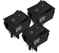 3PCS Rocker Switch DPST 40A 12VDC 4 Pin 2 Position Switch ON Off Toggle Switch 30A 250VAC 120V T125 KCD2 KCD4 Rocker