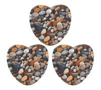 3PCS Rocks And Pebbles Car Air Freshener Hanging Scented Cards Cute White Car Fresheners Long Lasting New Cars Scents for Women Men Natural Air Freshener with Lanyard Automotive Freshies