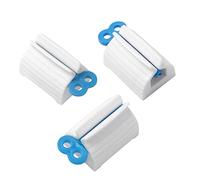 3pcs-Rolling Tube Toothpaste Squeezer Toothpaste Seat Holder Stand for Bathroom Accessories(Blue)