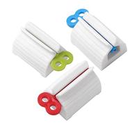 3pcs-Rolling Tube Toothpaste Squeezer Toothpaste Seat Holder Stand for Bathroom Accessories(Mix Color)