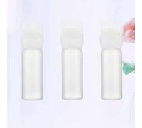 3pcs Root with Hair Applicator 60ml Comb Bottle Plastic Dye Scale
