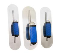 3Pcs Rounded Edges Plastering Trowel Set Stainless Steel Pool Trowels Concrete Masonry Tool for Professional and DIYers Grouting and Patching Trowels