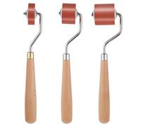 3pcs Rubber Brayer Rollers,Brayer Ink Roller with Comfort Grip,Brayer Rollers for Crafting,Printing,Printmaking