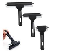 3pcs Rubber Brayer Rollers for Crafting, 15/10/6cm Brayer Rollers Craft Soft Ink Roller Tool Glue Roller Block Printing Ink Applicator Rollers for Printmaking Stamping, 3 Size
