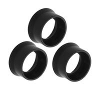 3pcs Rubber Eyecups for Microscopes and Binoculars Fits 31-33mm Od | Lightweight Black Fit, Secure Attachment and Easy Removal, Science Lab and Astronomy Use