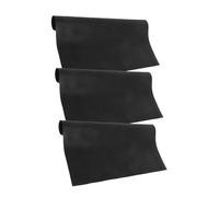 3pcs Rubber Insulating Mat 10kv Black Textured Surface High Voltage