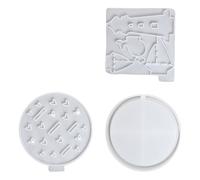 3Pcs Sailing Ship Silicone Molds Lighthouse Molds for Epoxy Resin Soap Desk Lamp Home Decoration Whale Moulds with Base