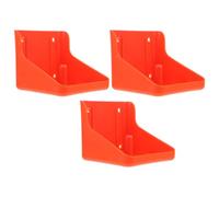 3pcs Salt Lick Holder for Cattle and Sheep Plastic Red Feeding Box