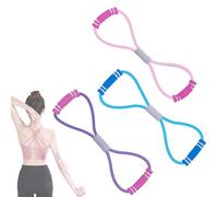 3PCS Saludea Resistance Band, Saludea Figure 8 Resistance Band with Handles, Stretch Fitness Strap for Full-Body Workouts, Strength Training, Flexibility Exercise Elastic Rope for Women Men