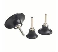 3pcs Sanding Disc Pad Holder with /4 Inch Shank, Rubber Backing Pads for Quick Change, Compatible with 2 3 Inch Discs and Most Grinders, Abrasive Polishing Tool