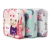 3Pcs Sanitary Napkin Storage Bag, Small Menstrual Period Bag Period Pouch Waterproof, Tampon Organizer Pouch Tampon Pad Holder for Purse, Pad Bags Feminine Care First Periods