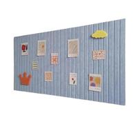 3pcs School Works Photo Display Board Message Bulletin Thickened Felt Wall Stickers Decorative Background DIY Posters for School Home Office(Sky Blue,40x60cm)