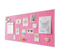 3pcs School Works Photo Display Board Message Bulletin Thickened Felt Wall Stickers Decorative Background DIY Posters for Display(Pink,60x120cm)