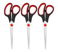 3pcs Scissors, Multipurpose Fabric Scissors with Ultra Sharp Stainless Steel Blades and Comfort Grip Handles for Office, Household, Craft, Sewing and School Use,Scissors for Kitchen Use