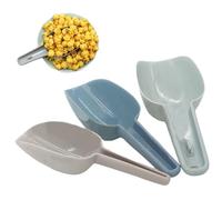 3PCS Scoops for Food 6.5" 7.1" 8.3" Stackable Plastic Scoops for Canisters Multi-Purpose Flour Scoop Set