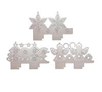 3pcs Scrapbooking Cutting Dies, 3D Christmas Lantern Box Cutting Dies Noel Metal Dies 3D Cutting Stencils Decoration for Christmas Party Birthday Crafts