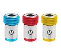 3pcs Screwdriver Head Magnetic Ring, Metal Magnet Screw Ring Removable Screwdriver Magnetizer Ring Holder for 1/4in Hex Screwdriver and Power Bits
