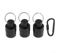 3pcs SDS Shank Bit Holder Extension Bar Keychain - Aluminium Alloy Quick Lock Storage for Impact Drivers - Portable Drill Adapter 40x35mm