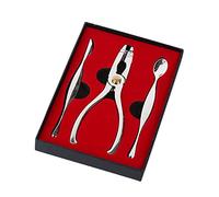 3Pcs Seafood Tools Set - Lobster Crab Leg Crackers Nut Crackers and Stainless Steel Seafood Spoon and Forks Set Gift with Package Box