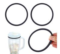 3pcs Seals Ring for Ninja BlendBOSS, Leak-Proof Food Grade Silicone Gasket Replacement Parts for Ninja BlendBOSS Personal Smoothie Cup & Travel Mug, Dishwasher Safe (Gray)