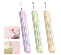3Pcs Seam Rippers, 2 in 1 Threading and Thread Removal Tools, Automatic Threading Aid Needle Threader, Mini Manual Sewing Machine Needle Threaders, Household Portable Hand Sewing Needle Threader