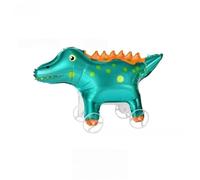 3PCS Self Standing Large Dinosaur Animal Balloon - Walking With Wheels, Capybara Pirthday Decorations Walking Balloon, Foil Fun Pet for Kids - Jungle Theme Party Supplies Decor