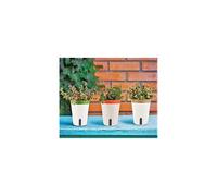 3Pcs Self Watering Planter Pot, 12.5CM Round Plastic Plant Pot Garden Flower Bonsai Pots for Aloe Herb Orchid Succulent Plants - with Water Level
