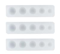 3pcs Semi Sphere Silicone Mold for Cake and Fondant DIY Crafts