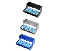 3PCS/set 24 Holes Bur Block Cleaning Stand Autoclave Sterilizer Case Autoclavable Tools