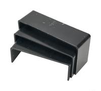 3Pcs/set 3Mm Coloured Acrylic Plastic Display Stands, Acrylic Plinth Shelf Risers To Fit Cabinets Retail Shop Display(Black)