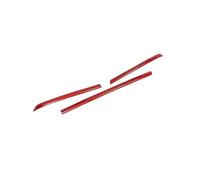 3pcs/set ABS Black/Red Rear Trunk Door Lid Taillight Lamp Cover Trims Compatible For Q7 2020 2021 2022(Type 3)