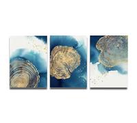 3pcs/Set Abstract Annual Ring Canvas Poster Wall Art Pictures Painting Modern Nordic Living Room Office Corridor Decoration(30x60cm(12x24in)/Without frame)