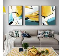 3Pcs/Set Abstract Gold Line Wall Art Canvas Poster Print Mural Modern Nordic Living Room Decor Office Decorhome Decor(70x140cm(28x55in)/Without frame)