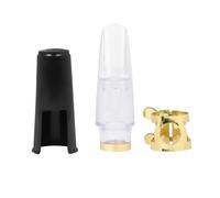 3pcs/ Set Alto Saxophone Flute Head Set With Flute Head Transparent ABS Cap Clip Woodwind Instrument Accessories