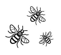 3pcs/set Bee Mirror Wall Stickers Removable Acrylic Wall Decals Indoor Outdoor Decor Home Bedroom Garden