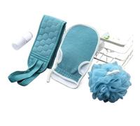 3pcs/set Body Cleaning Washcloth Soft Brush Home Hotel Bathroom Shower Ball Back Scrubber Set Exfoliating Skin Towel Bath Gloves
