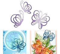 3pcs/Set Butterflies Metal Die Cuts,Wedding Spring Flower Butterfly Invitation Card Cutting Dies Cut Stencils DIY Scrapbooking Decorative Embossing Paper Scrapbooking Card Making