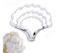 3PCS/Set Cake Mold Carnations Flower Petal Stainless Steel Cookie Cutter Fondant Cake Decorating Tools Sugar Pastry Biscuit Mold