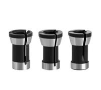 3pcs/Set Chuck Collets, Chuck Clamp Head for Trimming Machine, 6mm/6.35mm/8mm Practical Collet Adapter