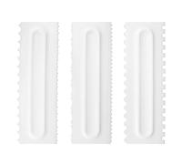 3Pcs/Set Cream Scraper Plastic Scraper Fondant Cake Modeling Tool for Dessert Decoration