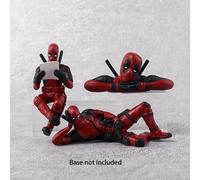 (3pcs/set) Deadpool Car Ornament Avengers Head Set Marvel Creative Hand Puppet Ornament