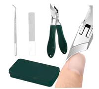 3Pcs/Set Eagle Beak Nail Clippers, Anti-Splash Stainless Steel Slanted Nail Clippers with Storage Box, Rust-Resistant Home Essentials Beveled