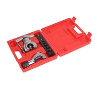 3PCS Set Eccentric Cone Expander, Riveting Pipe Expander with 6 Holes Single Cleat, Eccentric Flaring Tool for Copper Brass Aluminum Tubes, Includes Pipe Cutter Clamping Board Stor