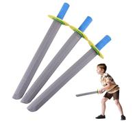 3Pcs/Set Foam Sword 20.5 Inch Swords For Kids Eva Foam Toy Sword Pretend Play Toy Set Foam Swords For Play Fighting Gift Toys For Boys Girls To Playing Warrior Knight,Swords For Kids
